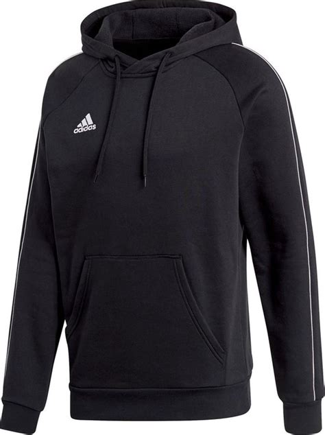 adidas core 18 hoody zwart|adidas Core 18 Hooded Sweater Sporttrui casual .